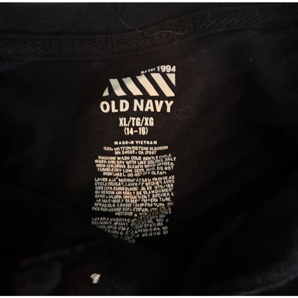 Old Navy Boys Black Polo Shirt